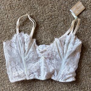 Victorias secret nwt I Do Lace Bridal Corset Bra